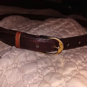 Size 38 Mens Yves Saint Laurent brown leather belt